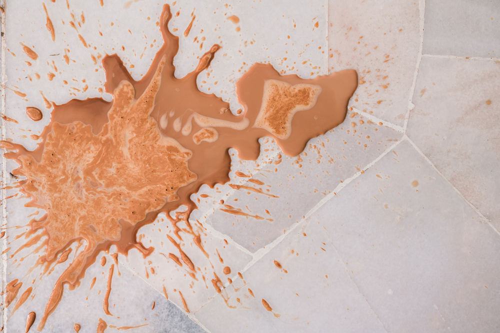 Does Marble Get Damaged Easily coffee stain